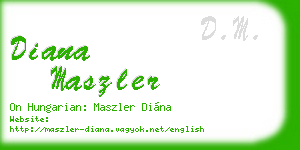 diana maszler business card